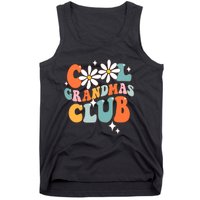 Groovy Cool Grandmas Club Funny Smile Mothers Day Tank Top