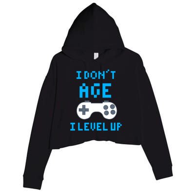 Gaming Cool Gift Crop Fleece Hoodie