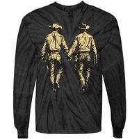 Gay Cowboy Gay Western Lgbtqia Gay Rodeo Tie-Dye Long Sleeve Shirt