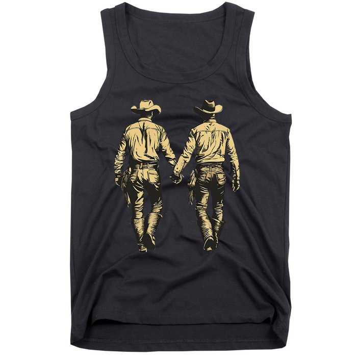 Gay Cowboy Gay Western Lgbtqia Gay Rodeo Tank Top