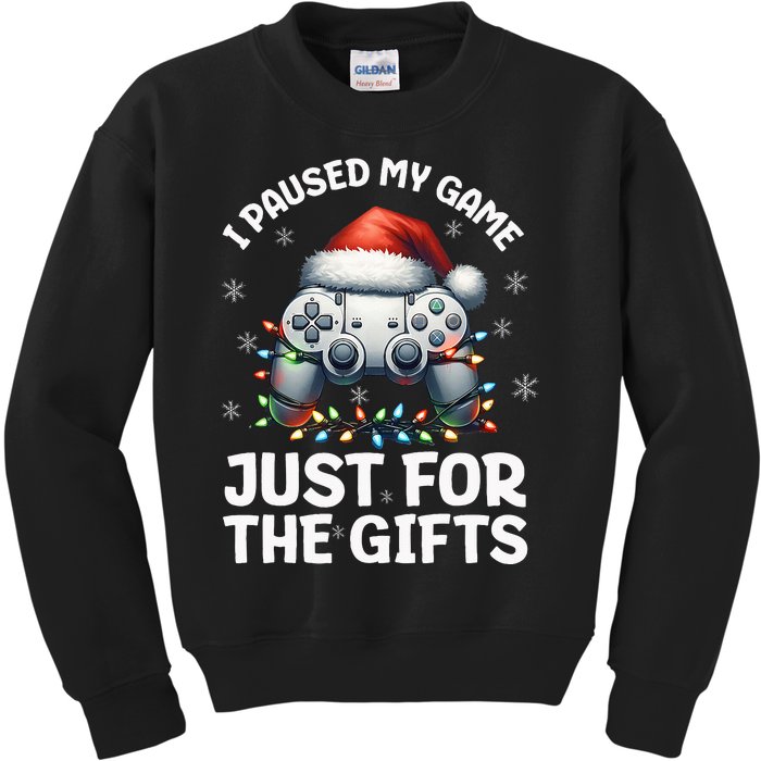 Gamer Christmas Gaming Xmas Video Games Christmas Pj Kids Sweatshirt