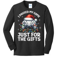 Gamer Christmas Gaming Xmas Video Games Christmas Pj Kids Long Sleeve Shirt