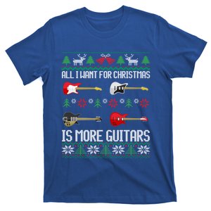 Guitars Christmas Guitarist Guitar Ugly Christmas Cute Gift T-Shirt