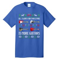 Guitars Christmas Guitarist Guitar Ugly Christmas Cute Gift Tall T-Shirt