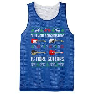 Guitars Christmas Guitarist Guitar Ugly Christmas Cute Gift Mesh Reversible Basketball Jersey Tank