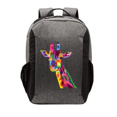 Giraffe Colorful Geometric Mammal Fauna Pop Art Style Vector Backpack