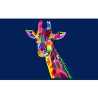 Giraffe Colorful Geometric Mammal Fauna Pop Art Style Bumper Sticker