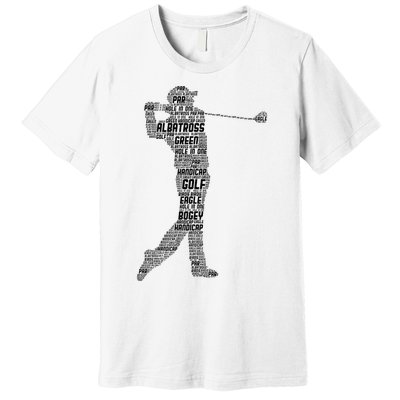 Golf Club Golfer Golfing Premium T-Shirt