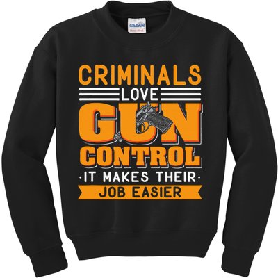 Gun Control Gun Rights Pro Gun Second Amendment Firearms Kids Sweatshirt