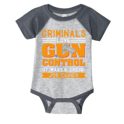 Gun Control Gun Rights Pro Gun Second Amendment Firearms Infant Baby Jersey Bodysuit