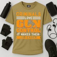 Gun Control Gun Rights Pro Gun Second Amendment Firearms Cooling Performance Crew T-Shirt