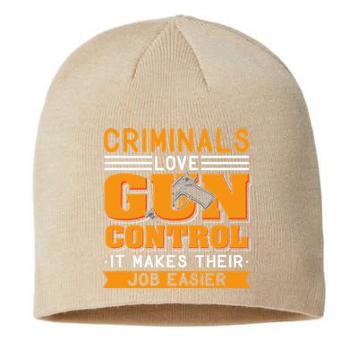 Gun Control Gun Rights Pro Gun Second Amendment Firearms Sustainable Beanie