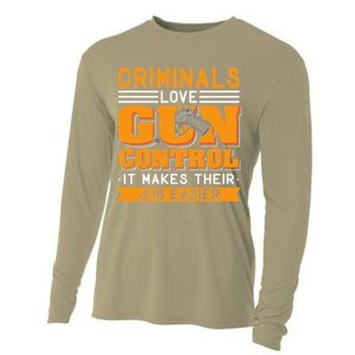 Gun Control Gun Rights Pro Gun Second Amendment Firearms Cooling Performance Long Sleeve Crew
