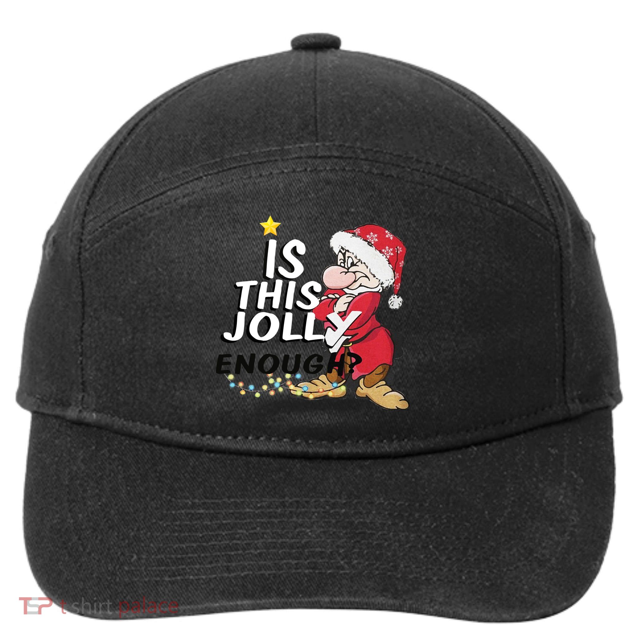 Grumpy Christmas 7-Panel Snapback Hat