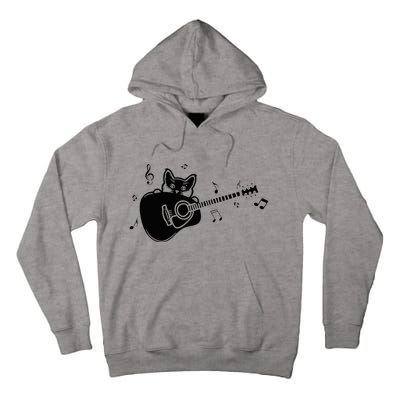 Guitarist Cat Guitar Music Lover Tall Hoodie