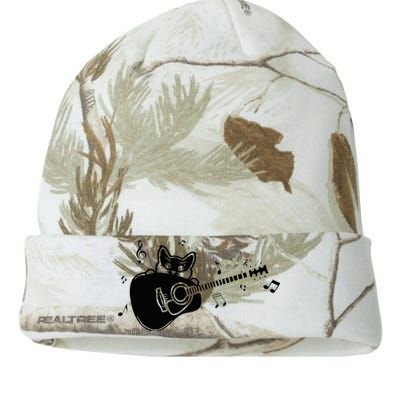 Guitarist Cat Guitar Music Lover Kati Licensed 12" Camo Beanie