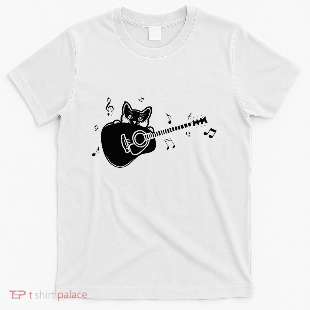Guitarist Cat Guitar Music Lover T-Shirt