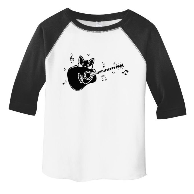 Guitarist Cat Guitar Music Lover Toddler Fine Jersey T-Shirt