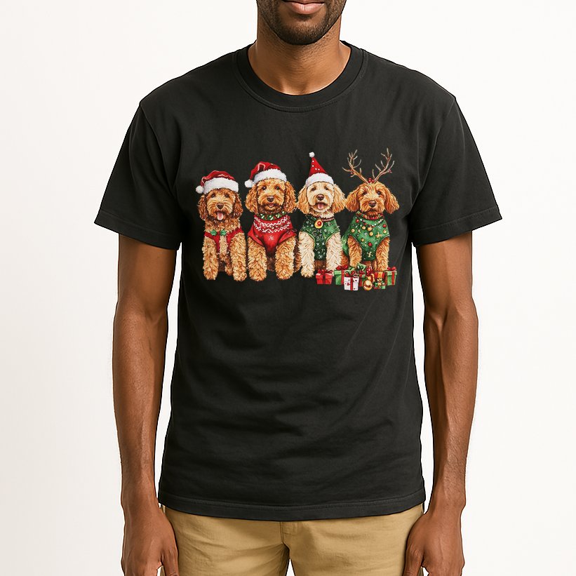 Goldendoodle Christmas Golden Doodle Pajamas For Women Tall T-Shirt
