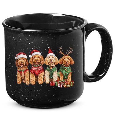 Goldendoodle Christmas Golden Doodle Pajamas For Women 15oz Campfire Ceramic Mug