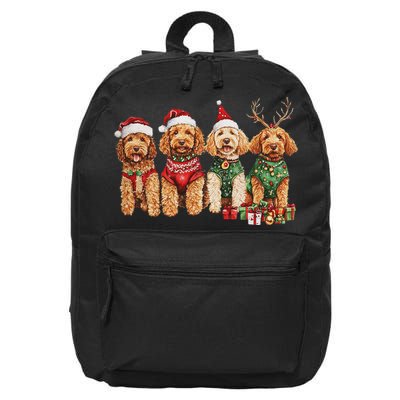 Goldendoodle Christmas Golden Doodle Pajamas For Women 16 in Basic Backpack