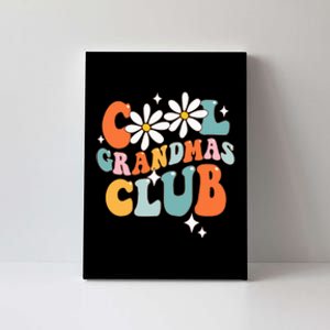 Groovy Cool Grandmas Club Funny Smile Mother's Day Canvas