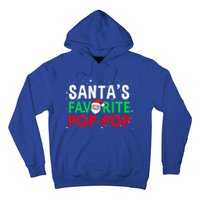 Grandpa Christmas Gift SantaS Favorite Poppop Gift Hoodie