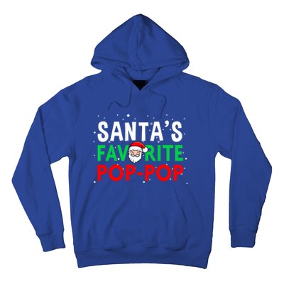 Grandpa Christmas Gift SantaS Favorite Poppop Gift Hoodie