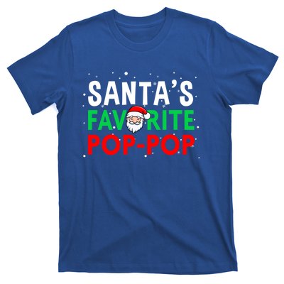 Grandpa Christmas Gift SantaS Favorite Poppop Gift T-Shirt