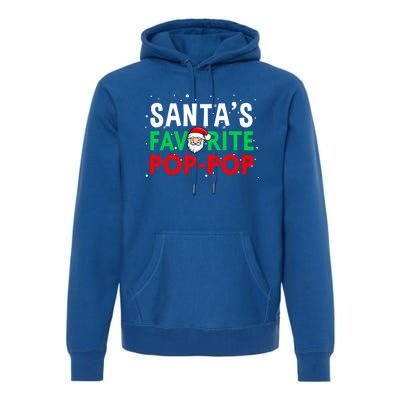 Grandpa Christmas Gift SantaS Favorite Poppop Gift Premium Hoodie