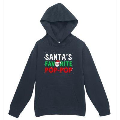 Grandpa Christmas Gift SantaS Favorite Poppop Gift Urban Pullover Hoodie