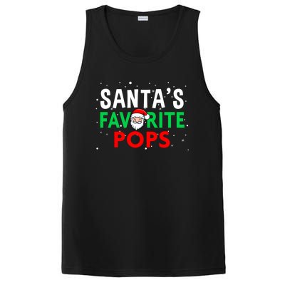 Grandpa Christmas Great Gift SantaS Favorite Pops Funny Gift PosiCharge Competitor Tank