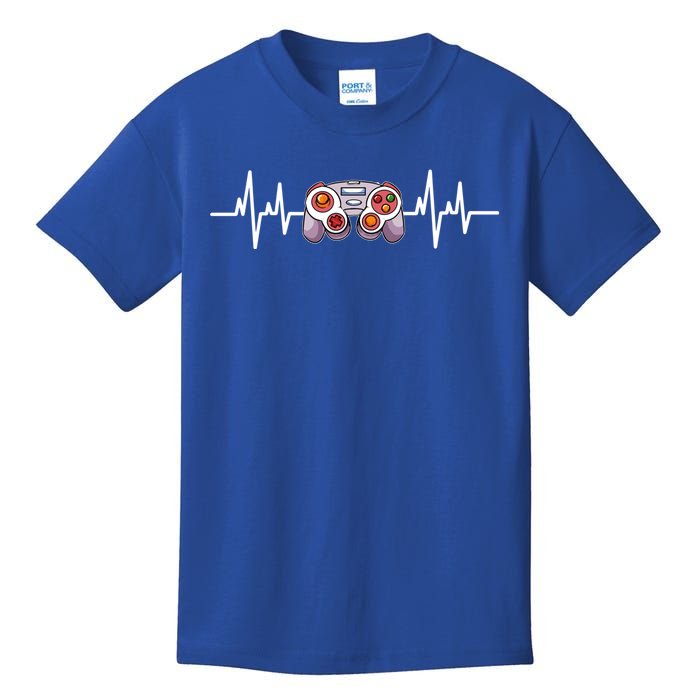 Gamer Controller Gaming Heartbeat Cool Gift Kids T-Shirt