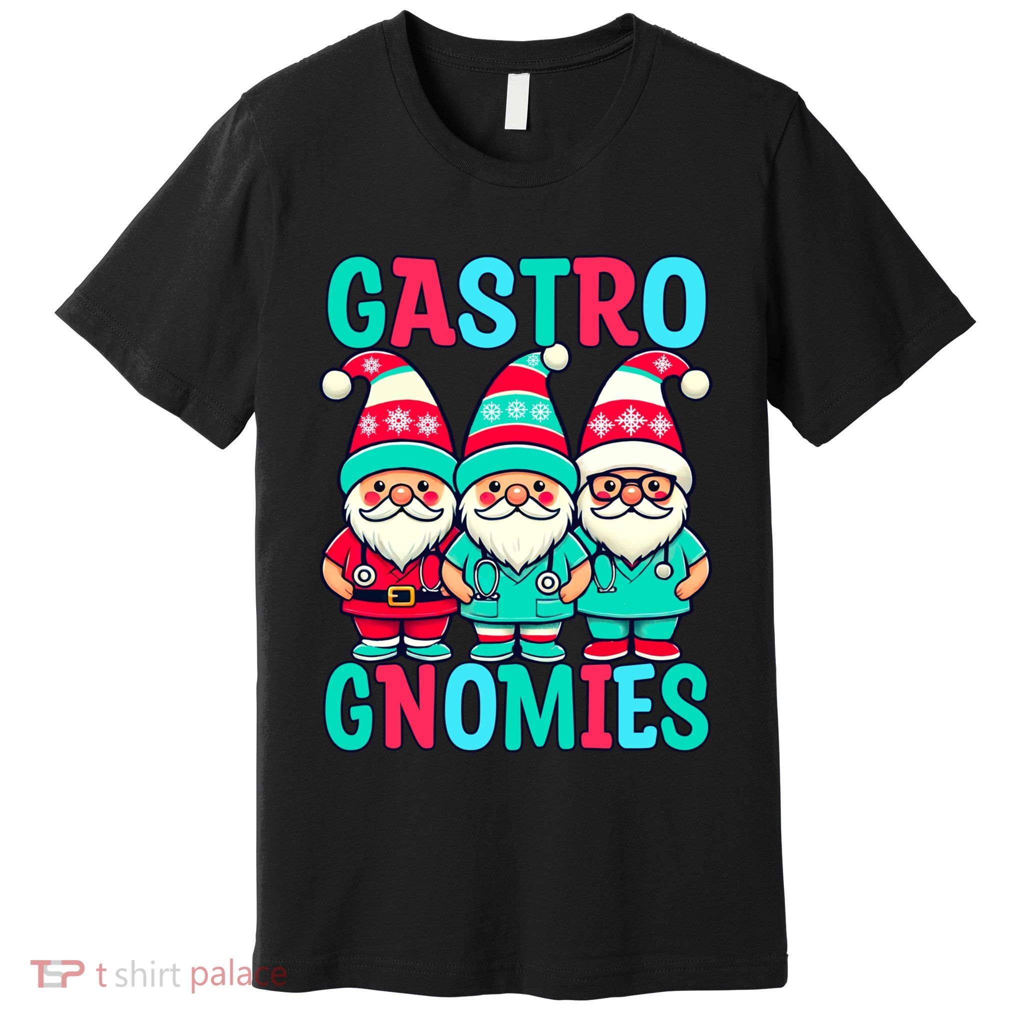 Gastro Christmas Gnomes Nurse Gastroenterologist Doctor Premium T-Shirt
