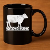 Goochland Cow 11oz C Handle Ceramic Mug