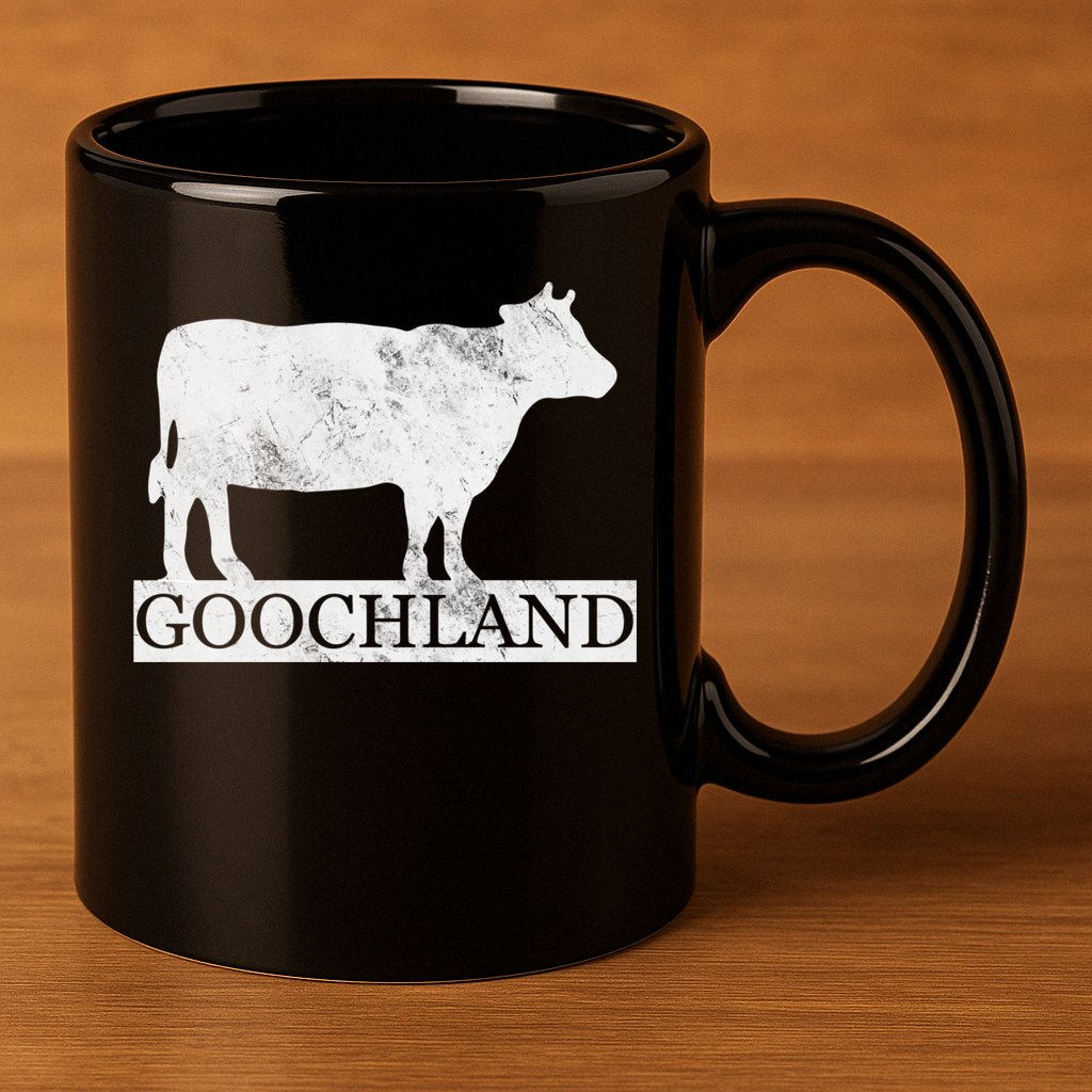 Goochland Cow 11oz C Handle Ceramic Mug
