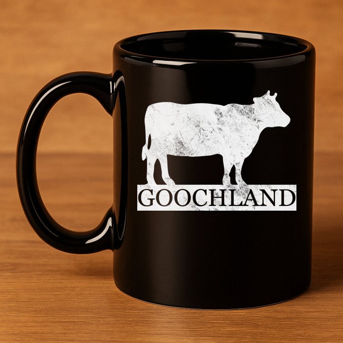 Goochland Cow 11oz C Handle Ceramic Mug