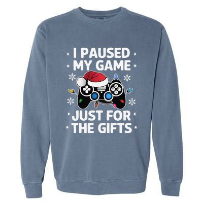 Gamer Christmas Gaming Xmas Video Games Christmas Pj Garment-Dyed Sweatshirt