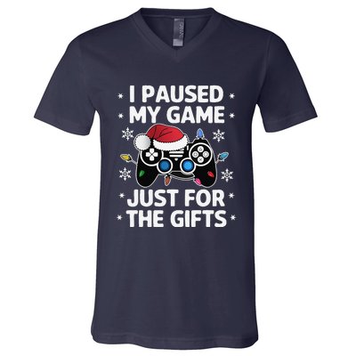 Gamer Christmas Gaming Xmas Video Games Christmas Pj V-Neck T-Shirt