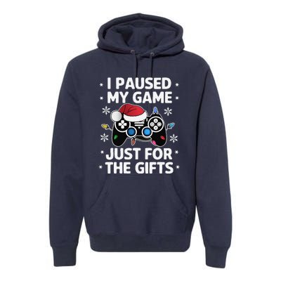 Gamer Christmas Gaming Xmas Video Games Christmas Pj Premium Hoodie