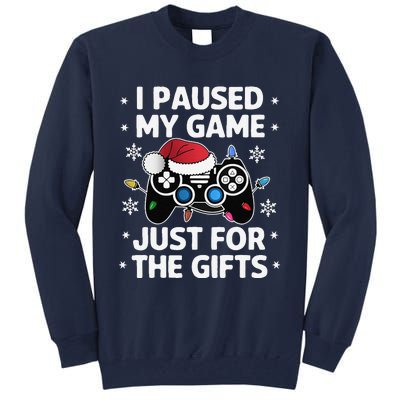 Gamer Christmas Gaming Xmas Video Games Christmas Pj Tall Sweatshirt