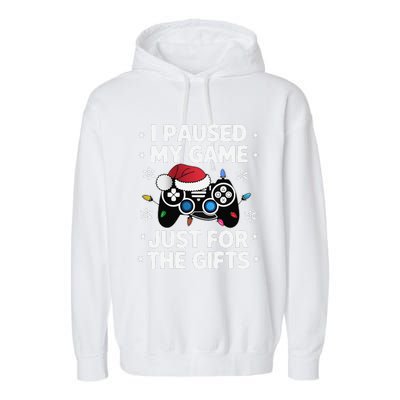 Gamer Christmas Gaming Xmas Video Games Christmas Pj Garment-Dyed Fleece Hoodie