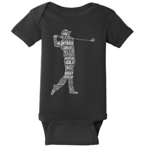 Golf Club Golfer Golfing Baby Bodysuit