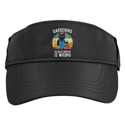 Gardener Cat Gardening Because Murder Is Wrong Adult Drive Performance Visor