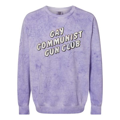 Gay Communist Gun Club Colorblast Crewneck Sweatshirt