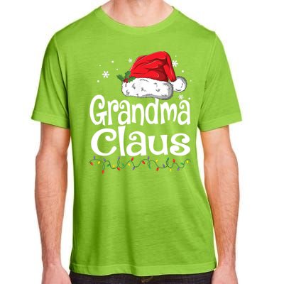 Grandma Claus Gift Christmas Pajama Family Matching Xmas Gift Adult ChromaSoft Performance T-Shirt