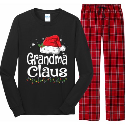 Grandma Claus Gift Christmas Pajama Family Matching Xmas Gift Long Sleeve Pajama Set