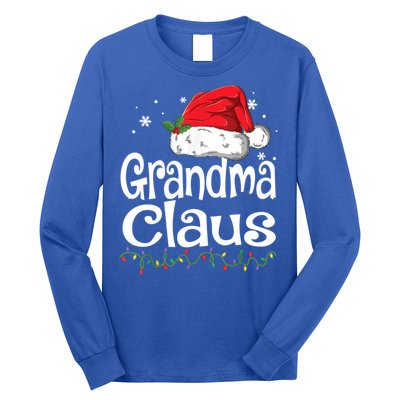 Grandma Claus Gift Christmas Pajama Family Matching Xmas Gift Long Sleeve Shirt