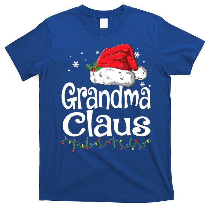 Grandma Claus Gift Christmas Pajama Family Matching Xmas Gift T-Shirt