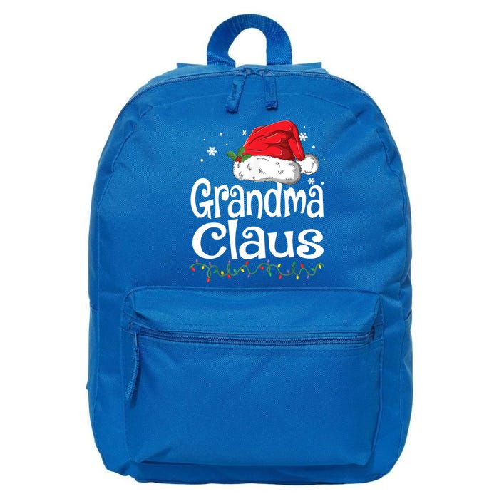 Grandma Claus Gift Christmas Pajama Family Matching Xmas Gift 16 in Basic Backpack